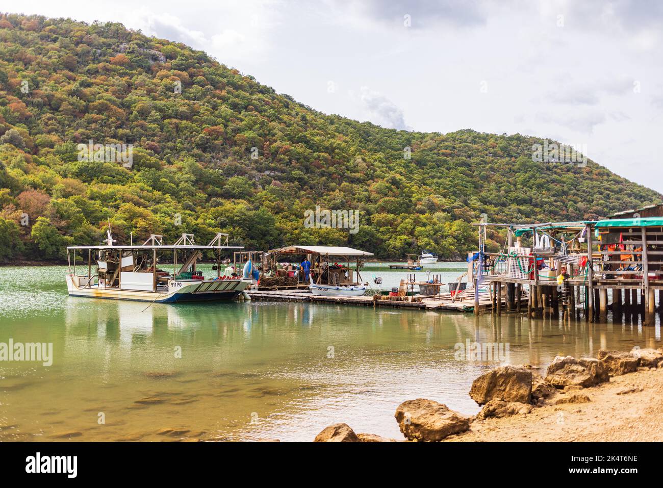 KANFANAR, CROATIA - SEPTEMBER 24: The famous Tonys Oyster Shack on September 24, 2022 in Kanfanar Croatia. Stock Photo