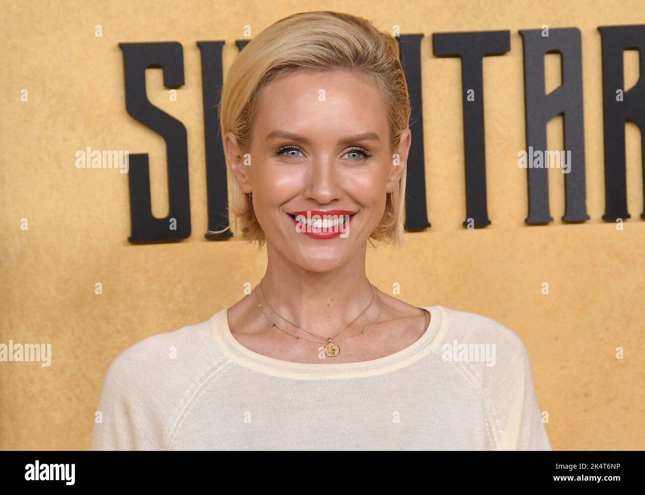 Nicky Whelan arrives at the Apple TV+ Original Series' SHANTARAM ...