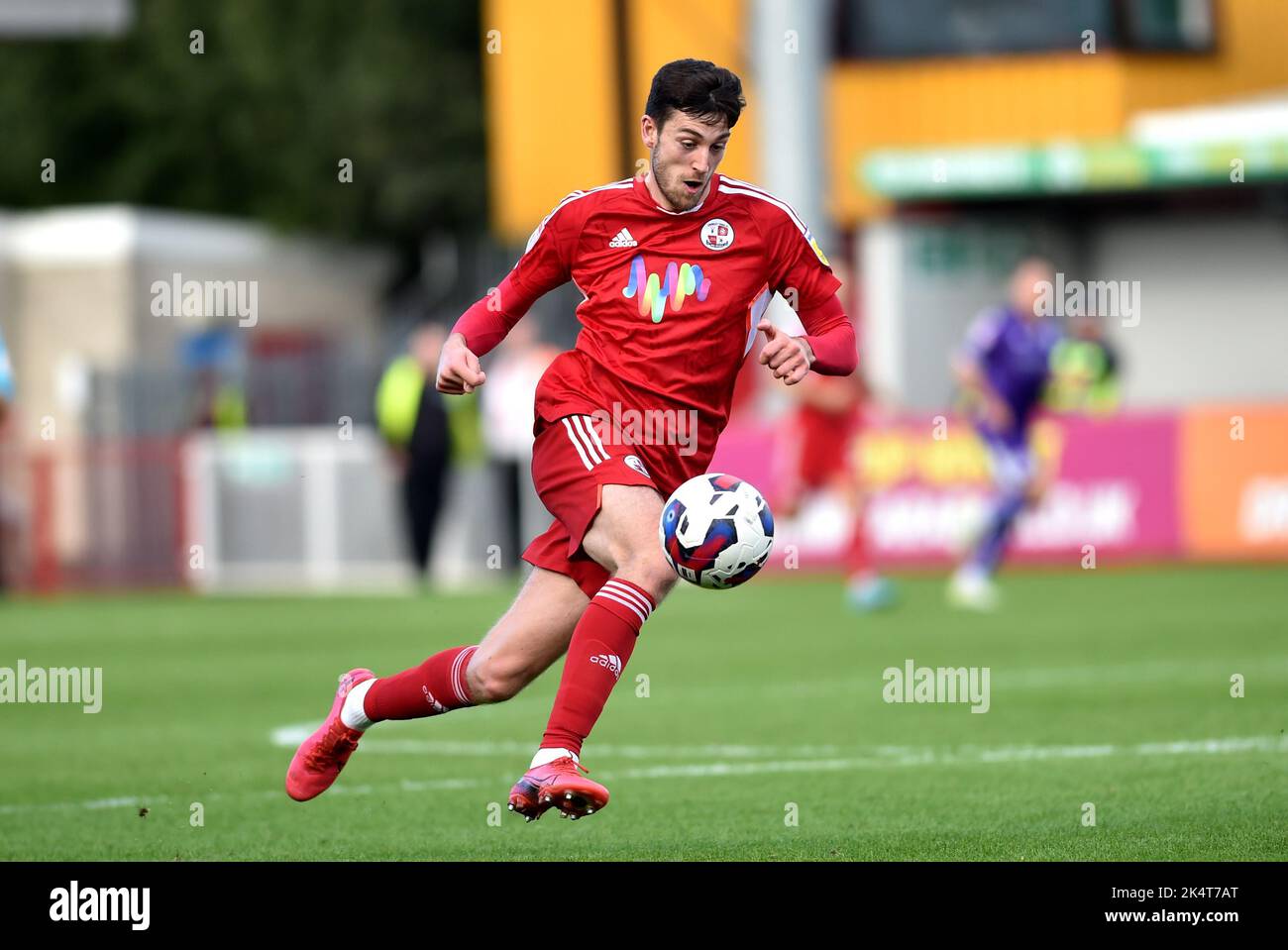 Ashley Nadesan of Crawley in The Sky Bet EFL League Two match between Crawley Town and Stevenage at the Broadfield Stadium  , Crawley ,  UK - 1st October 2022  Photo Simon Dack / Telephoto Images. Editorial use only. No merchandising. For Football images FA and Premier League restrictions apply inc. no internet/mobile usage without FAPL license - for details contact Football Dataco Stock Photo