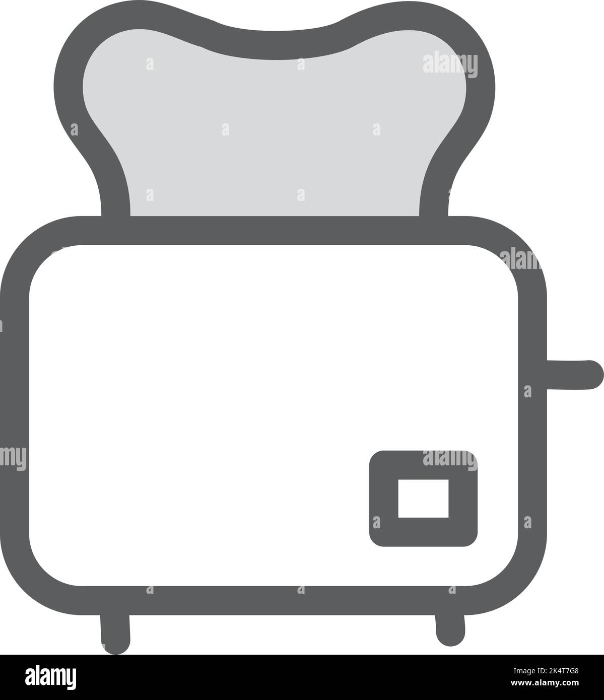 Kitchen toaster, illustration, vector on a white background. Stock Vector