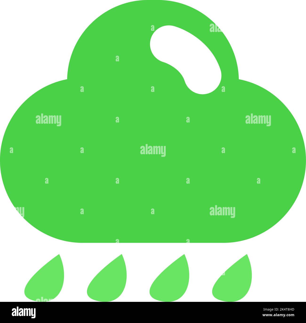 Ecology cloud, illustration, vector on a white background. Stock Vector