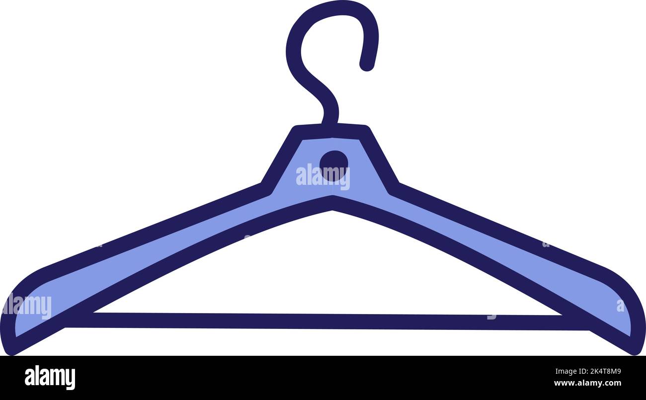 Purple clothing hanger, illustration, vector on a white background Stock Vector Image & Art Alamy