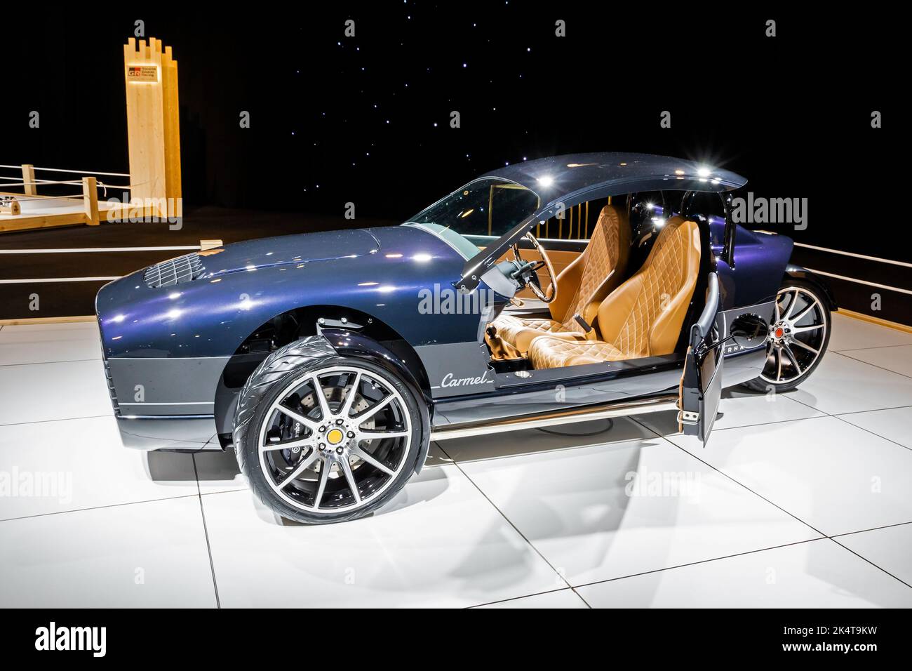 Vanderhall Carmel three-wheeled roadster at the Autosalon 2020 Motor ...