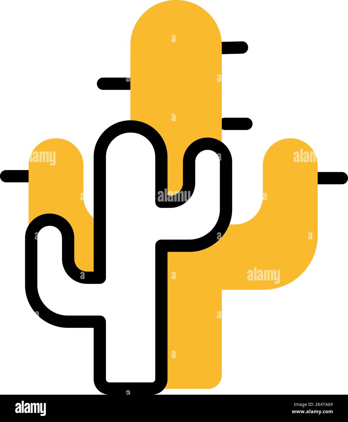 Western film genre, illustration, vector on a white background Stock