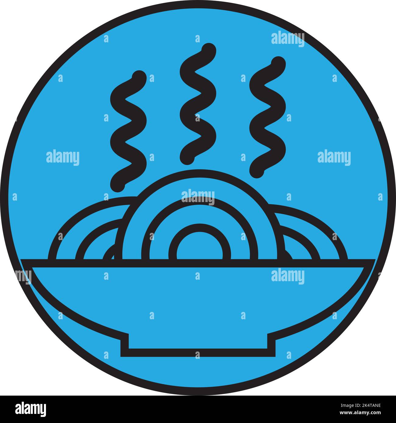 Hot dish, illustration, vector on a white background Stock Vector Image