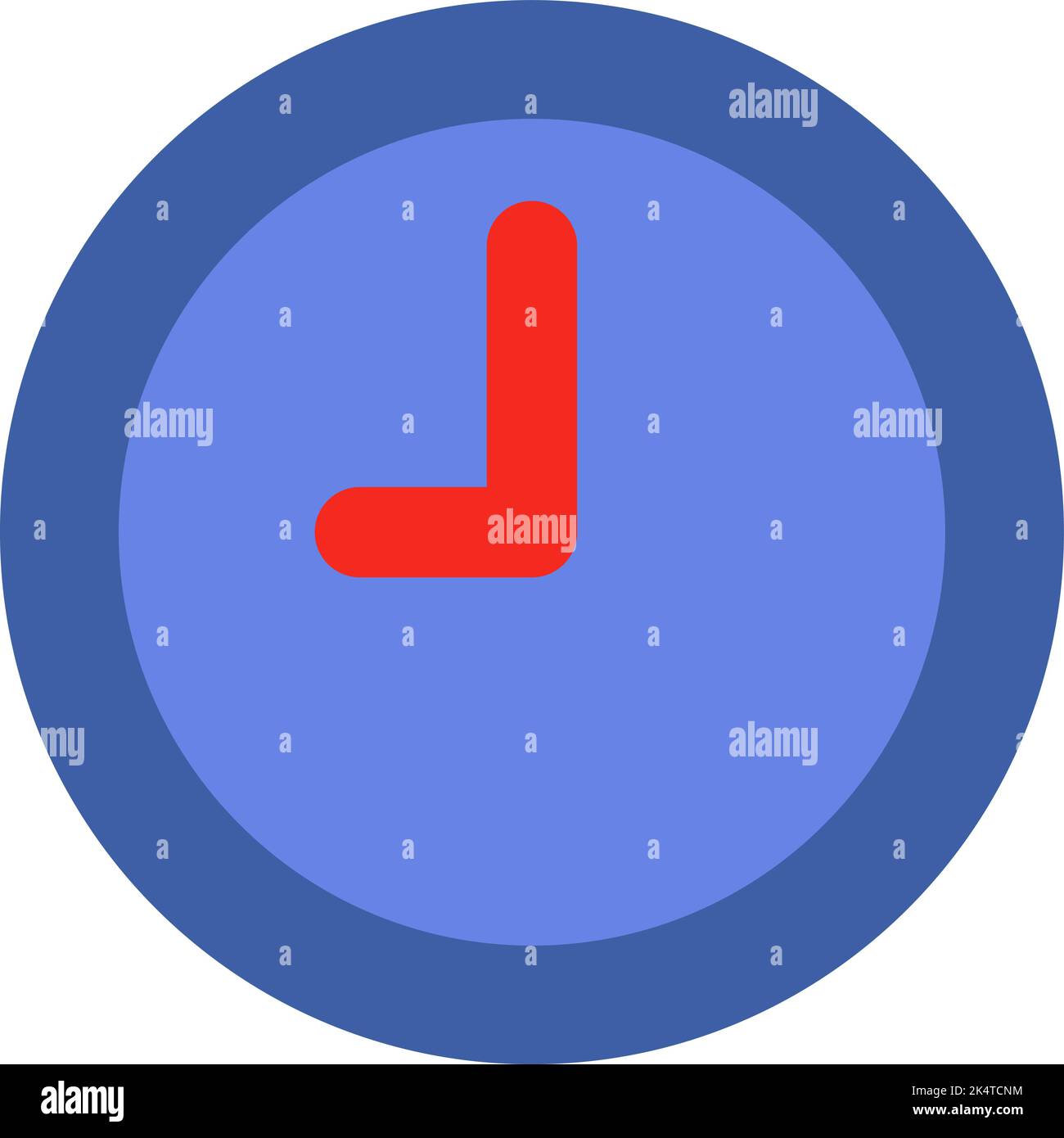 Food delivery clock, illustration, vector on a white background. Stock Vector