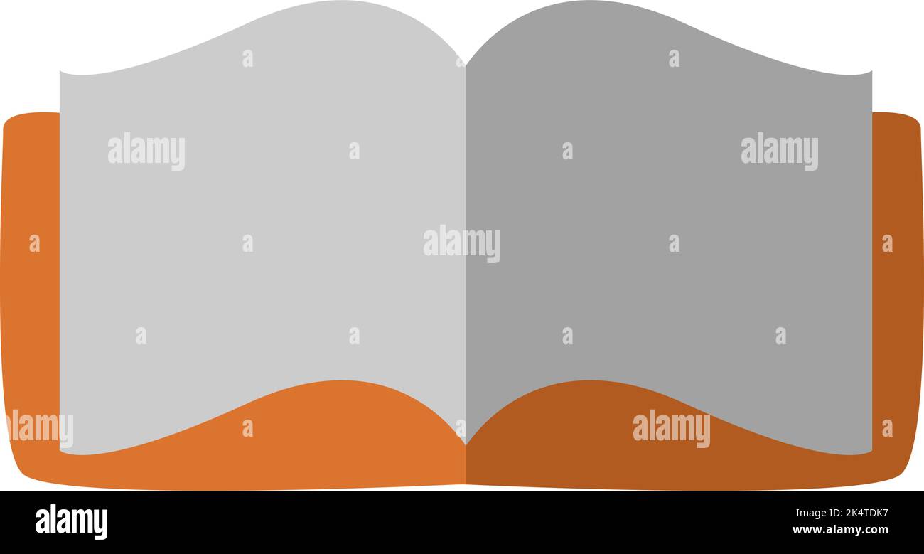 Open notebook, illustration, vector on a white background Stock Vector ...