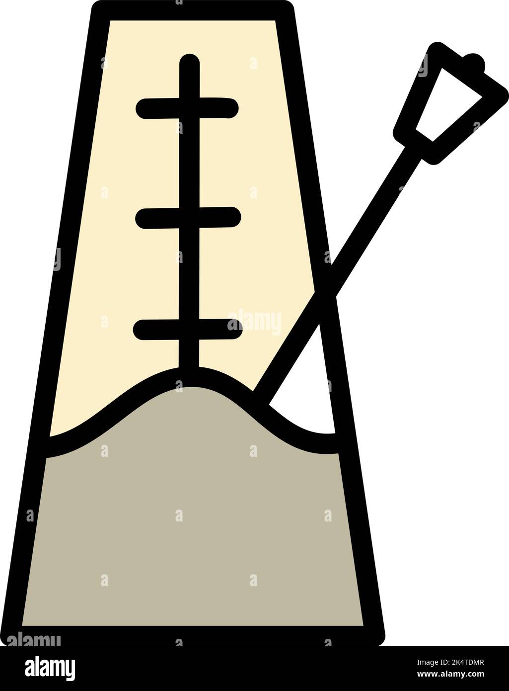 Tuner instrument, illustration, vector on a white background Stock ...
