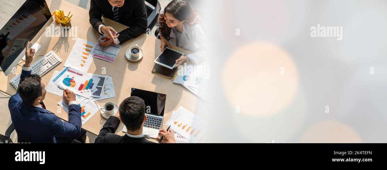 Group of business people above view hi-res stock photography and images ...