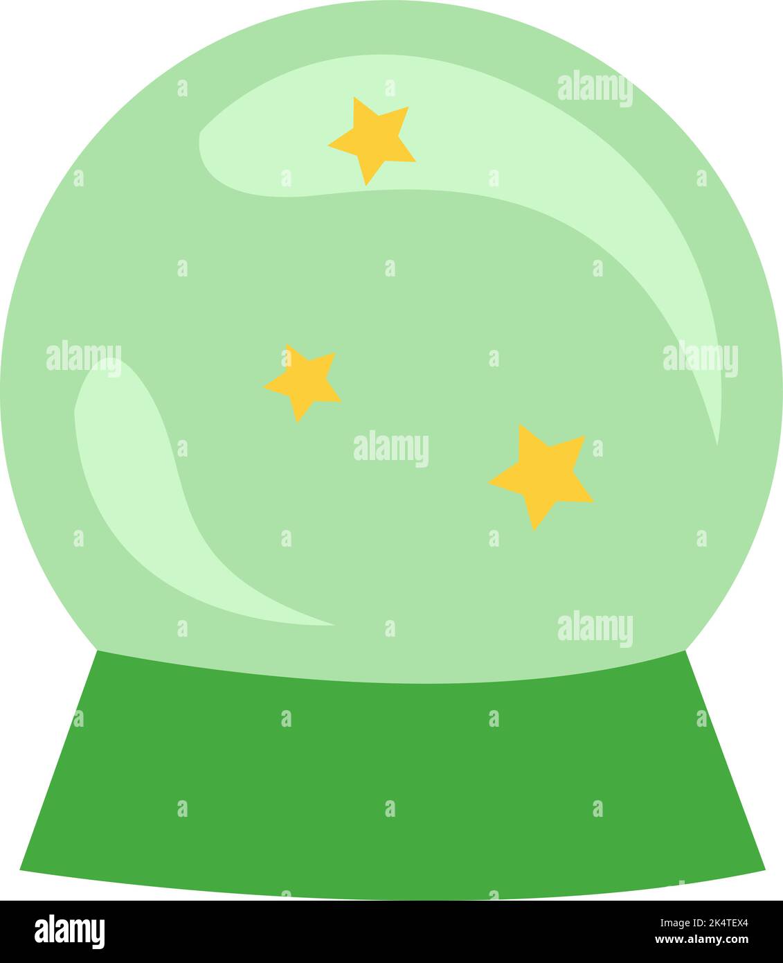 Magic ball, illustration, vector on a white background. Stock Vector