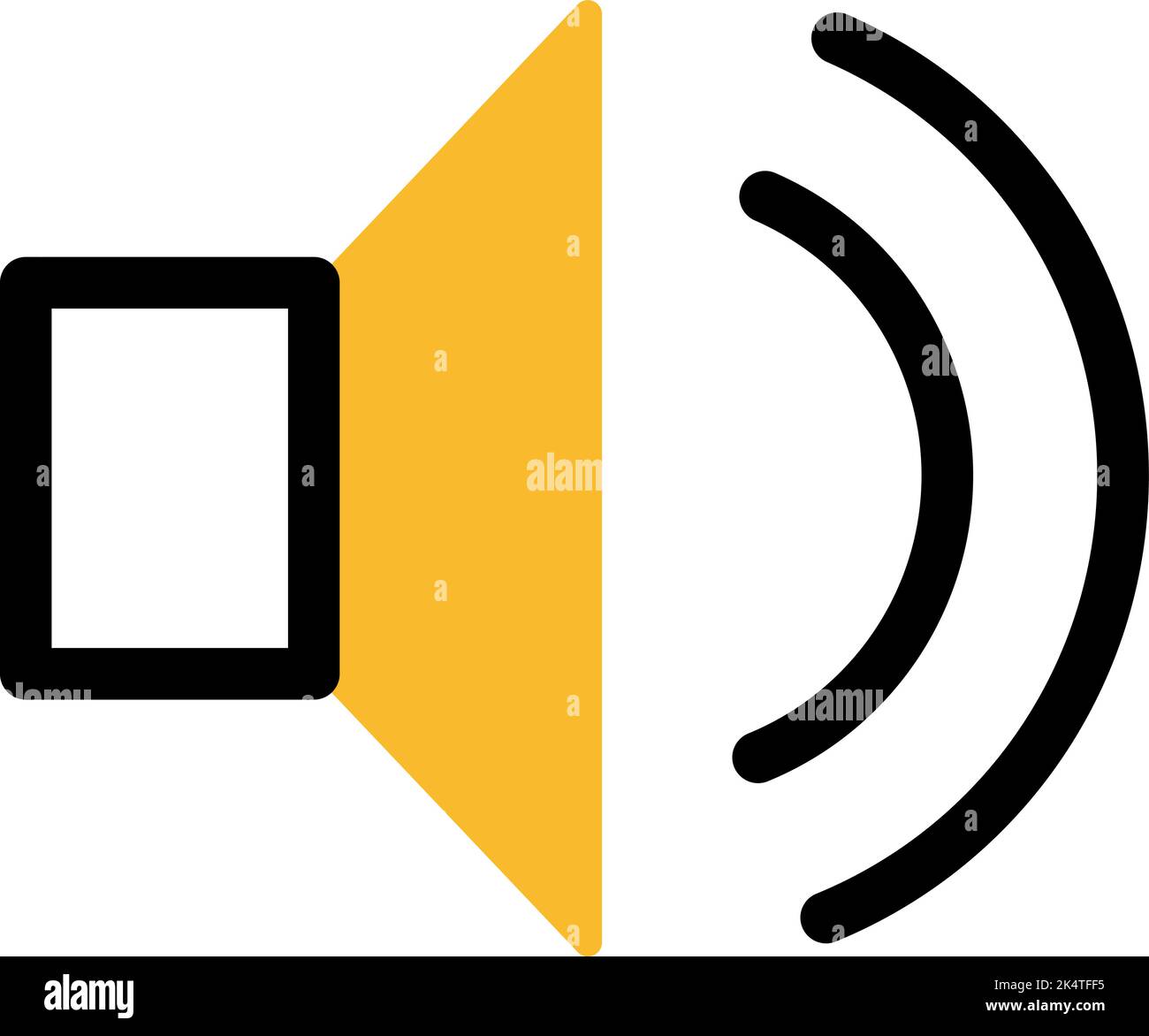 Speaker icon, illustration, vector on a white background Stock Vector ...