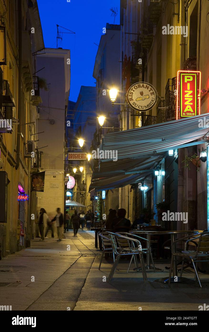 Quartiere Marina, Cagliari, Sardinia, Italy Stock Photo