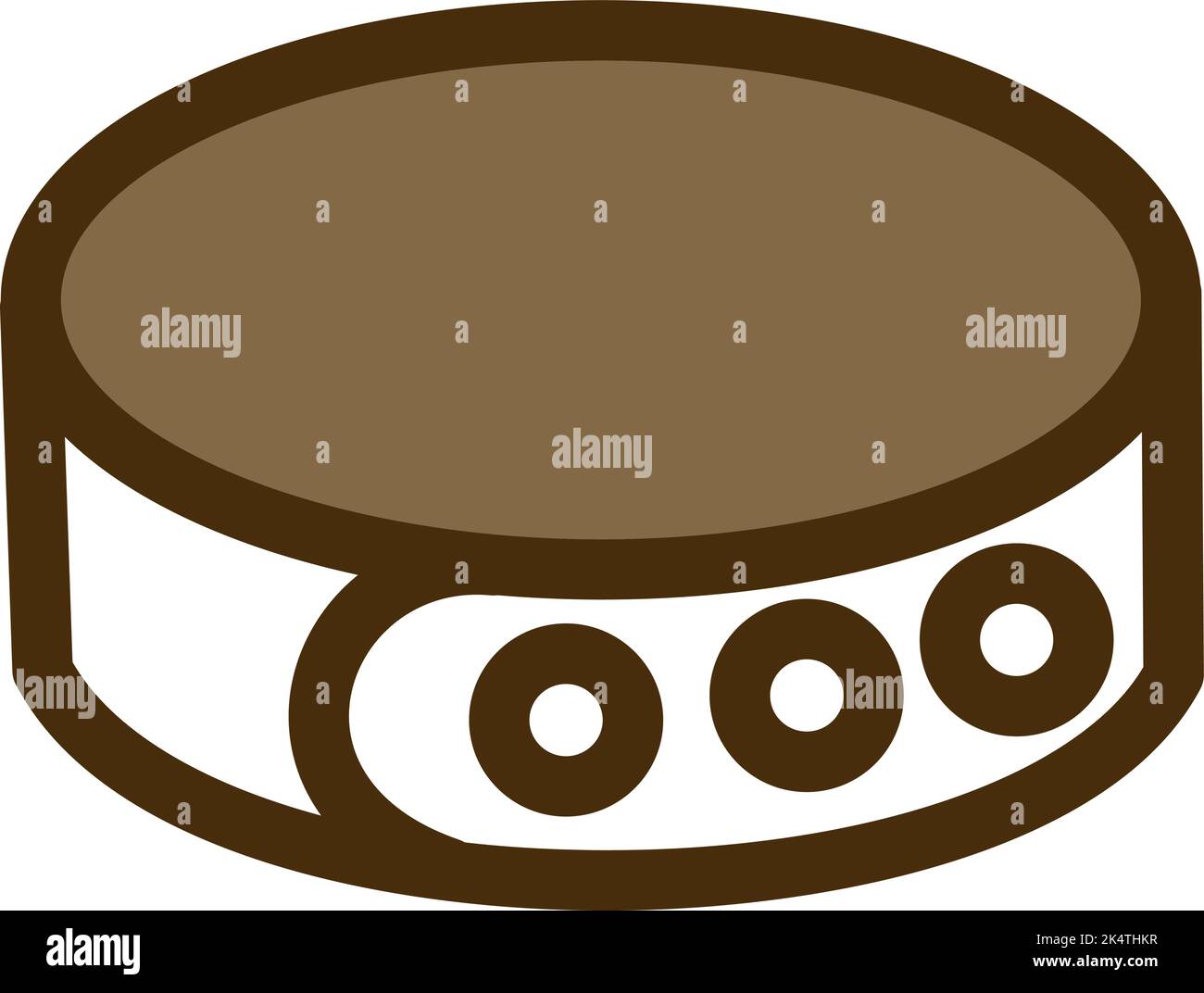 Pet collar, illustration, vector on a white background. Stock Vector