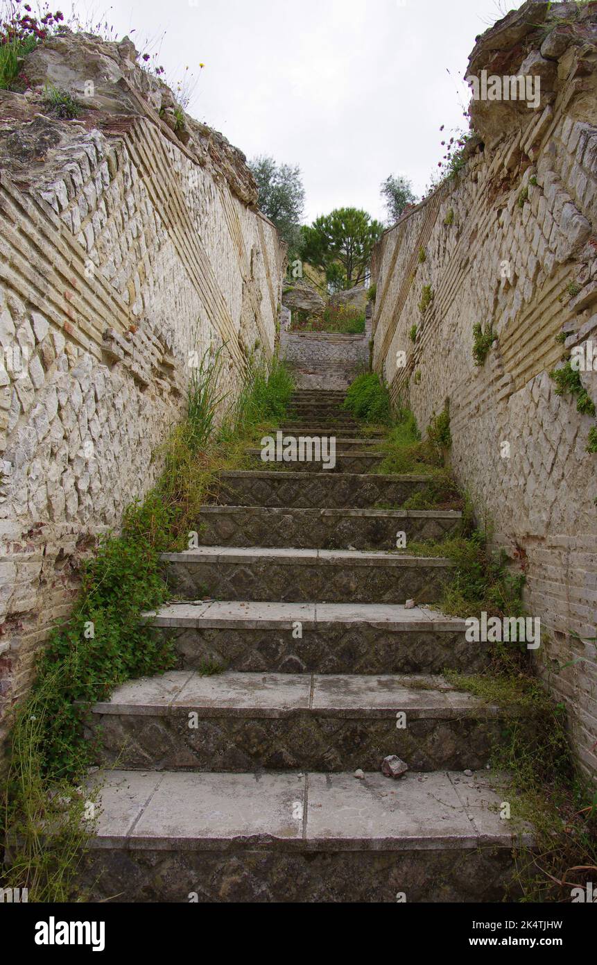 Larino - Remains of the Roman amphitheater I sec. AD, it was intended ...