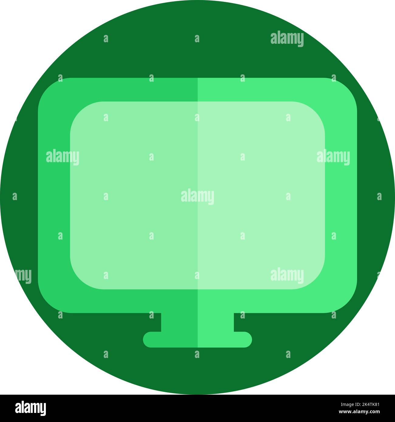 Computer monitor illustration into Cut Out Stock Images & Pictures - Alamy