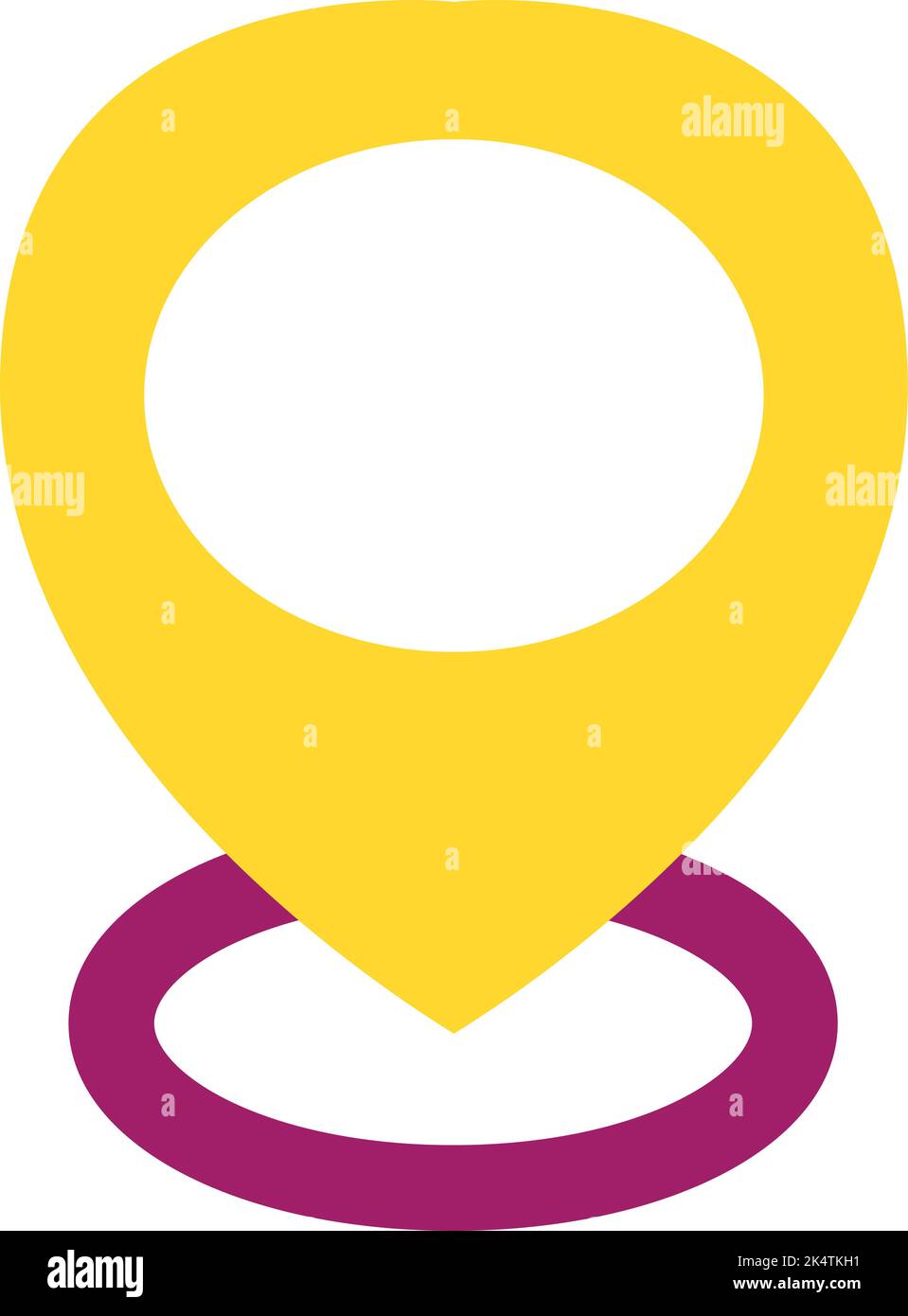 Social media location, illustration, vector on a white background Stock