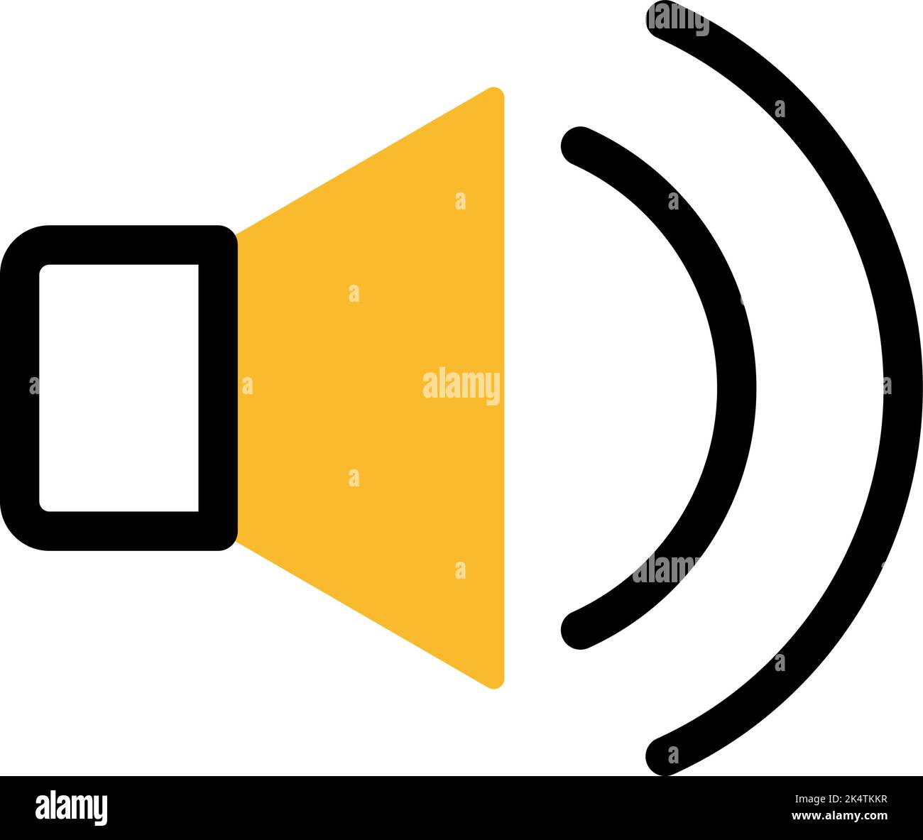 Video editor volume, illustration, vector on a white background. Stock Vector