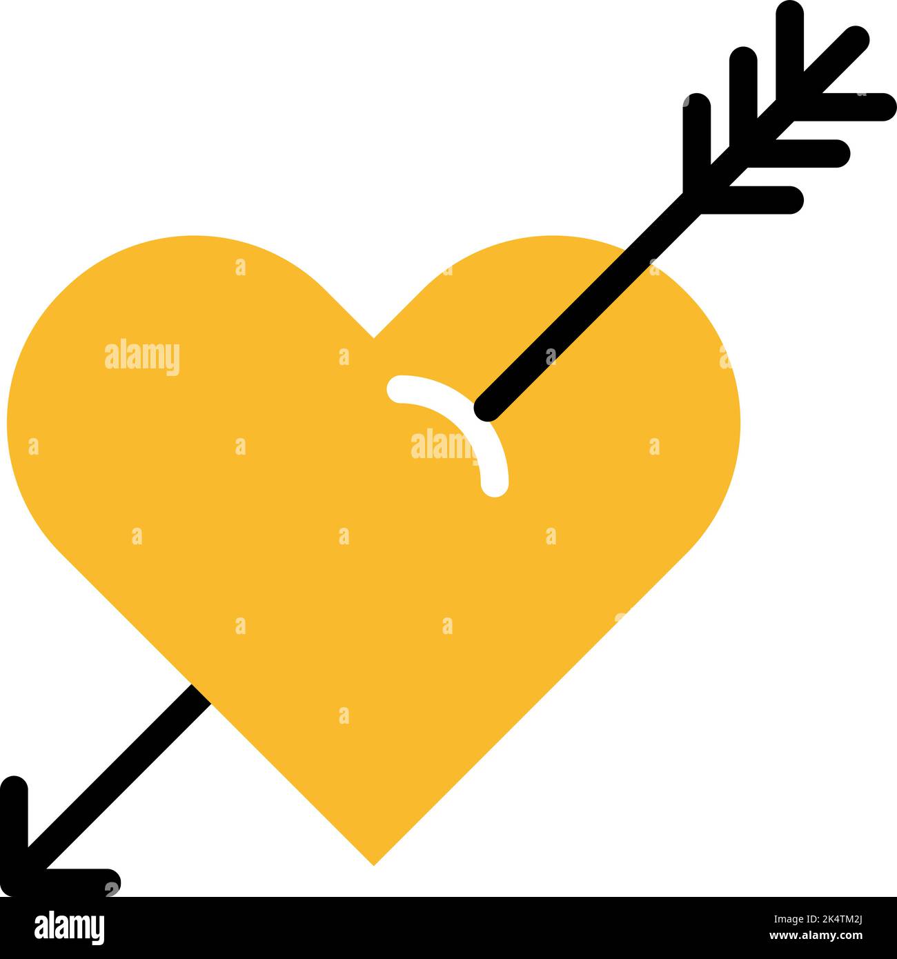 Heart with wings and arrow Stock Vector Images - Alamy