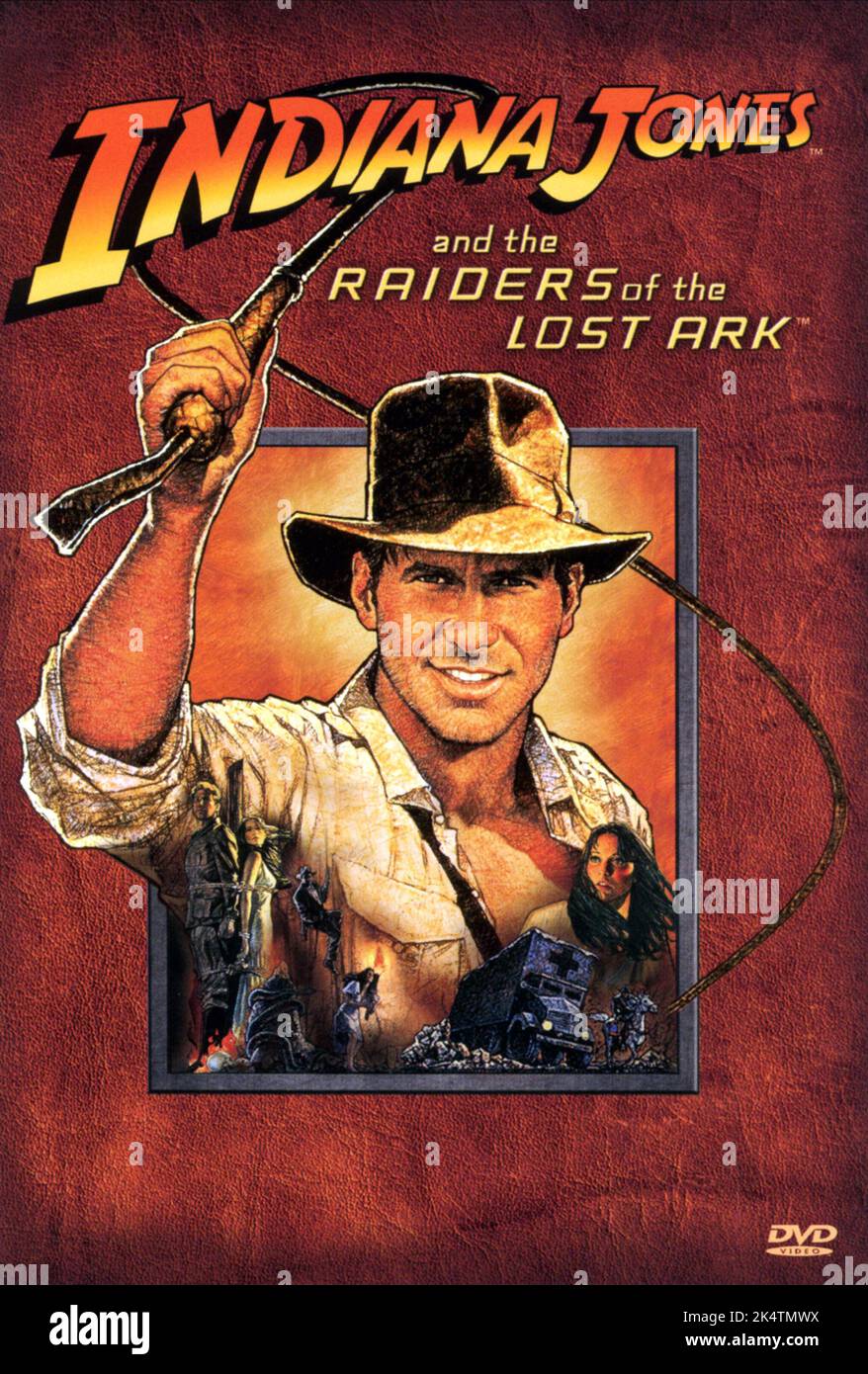 Raiders Of The Lost Ark 1981.  Raiders Of The Lost Ark  Movie Poster.  Indiana Jones And The Raiders Of The Lost Ark  Harrison Ford Stock Photo