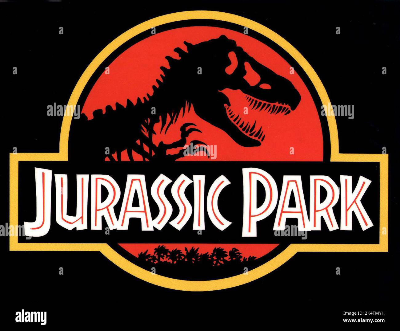 Jurassic Park 1993.  Jurassic Park Movie Poster Stock Photo