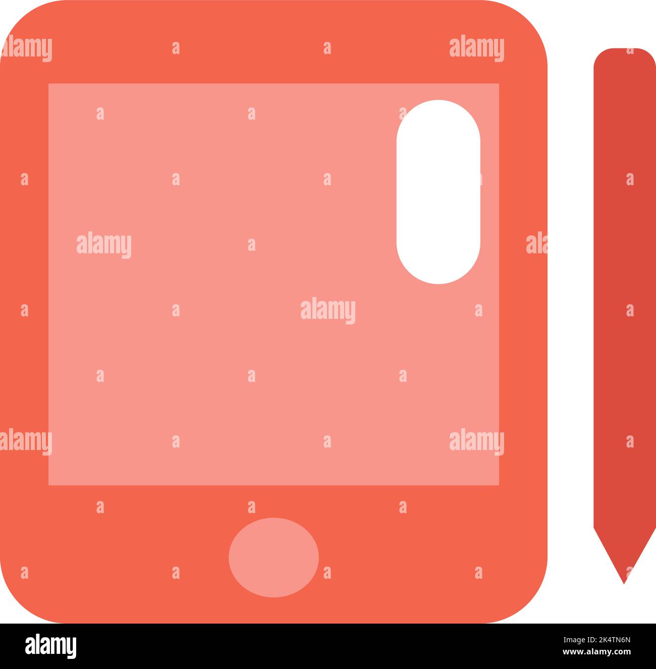 Appliance tablet, illustration, vector on a white background. Stock Vector