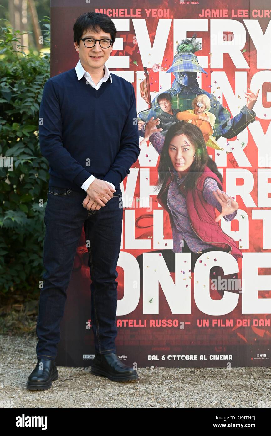 Rome, Italy. 04th Oct, 2022. Ke Huy Quan attends at the photocall of ...