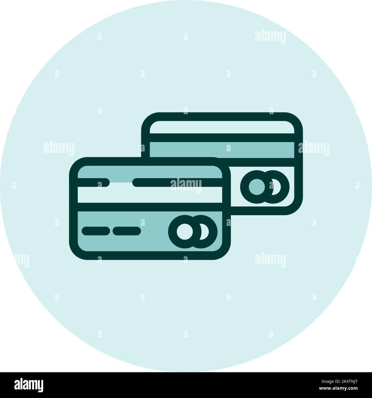 Credit card on a white background. Vector illustration Stock Vector ...