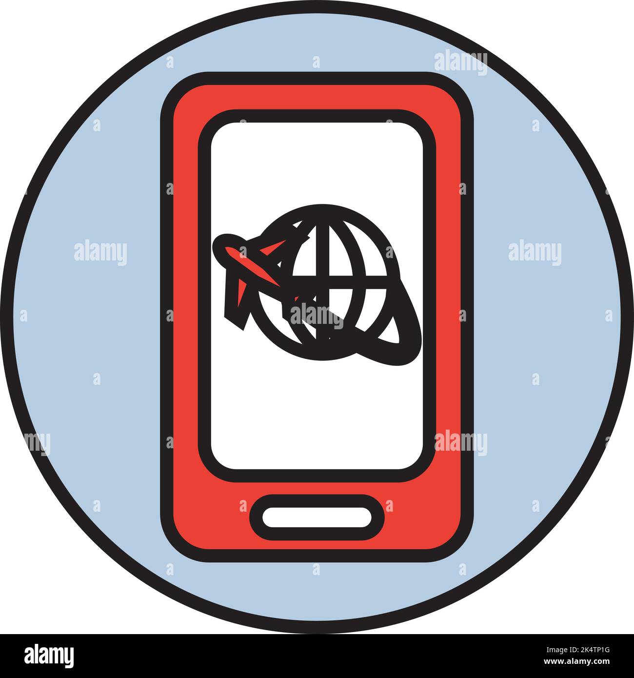 Online booking, illustration, vector on a white background. Stock Vector