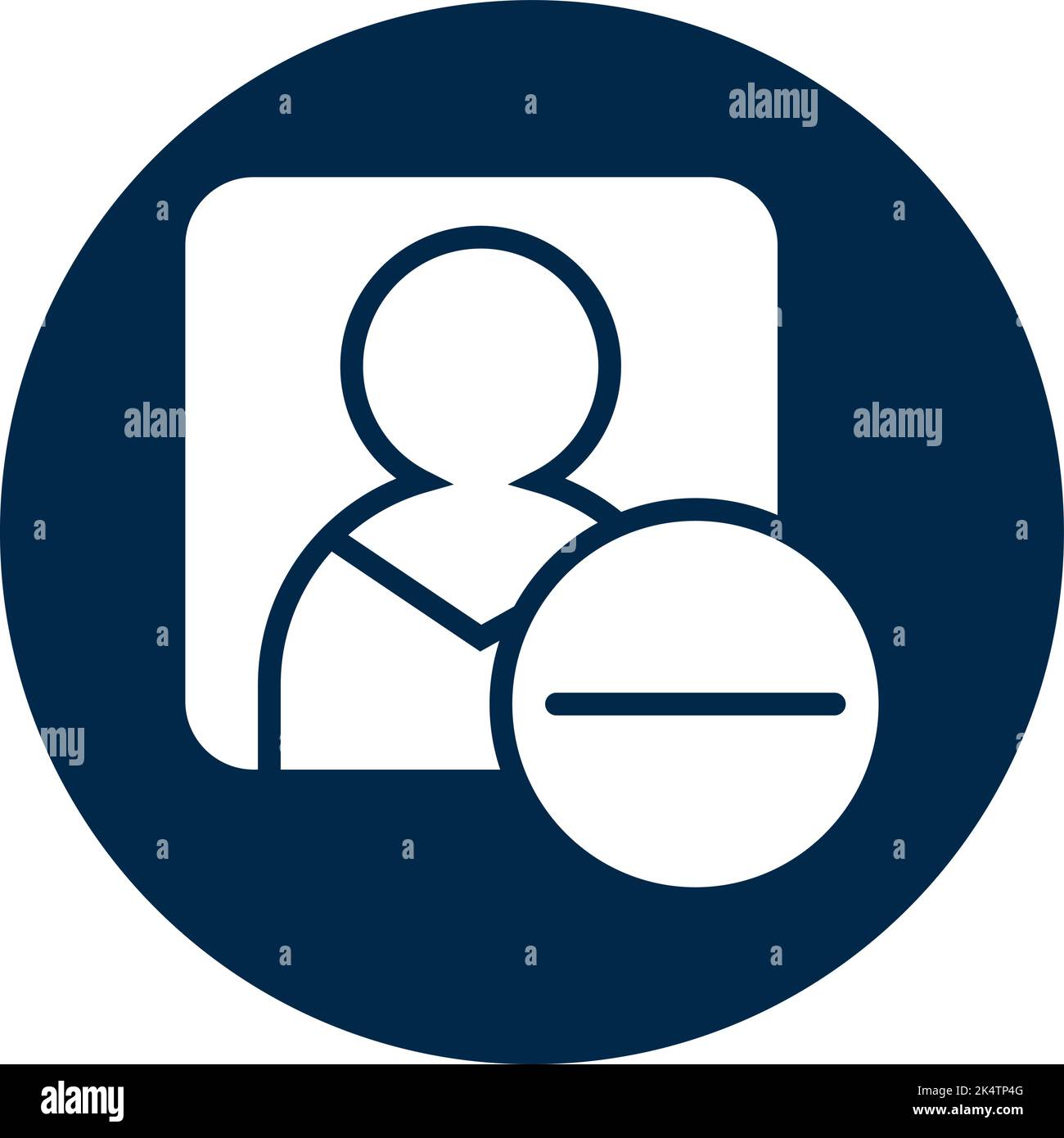 Blogging unfollow, illustration, vector on a white background. Stock Vector