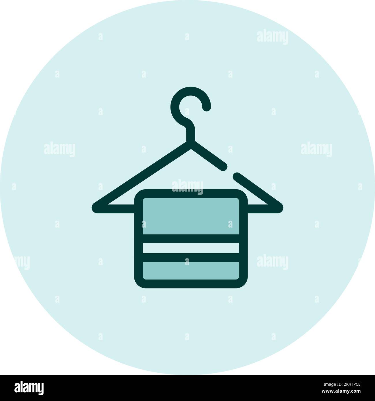 Cleaning hanger, illustration, vector on a white background. Stock Vector
