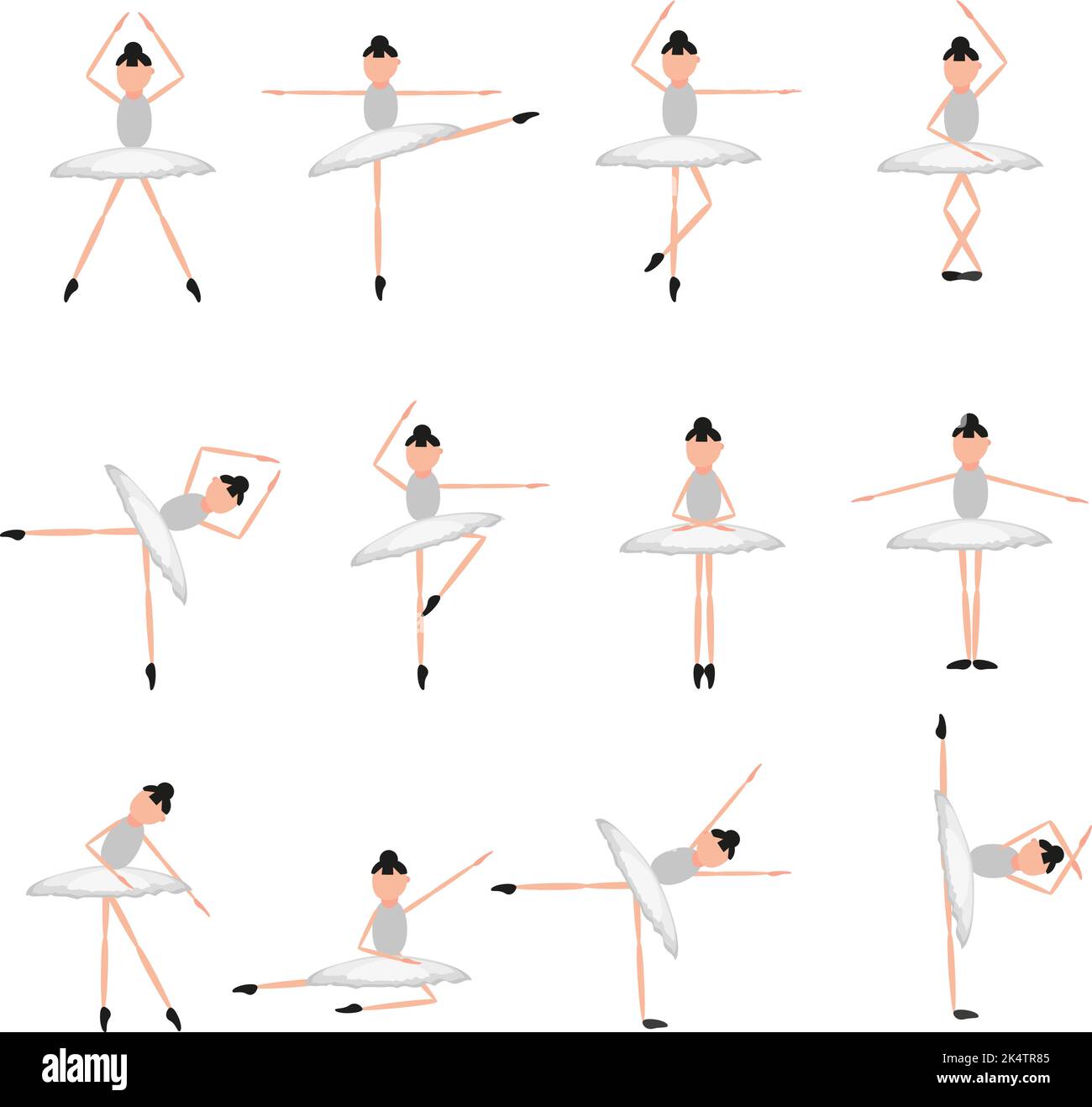 Ballet moves Stock Vector Images - Alamy