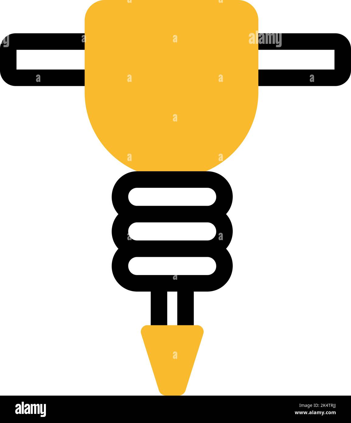 Construction perferator, illustration, vector on a white background. Stock Vector
