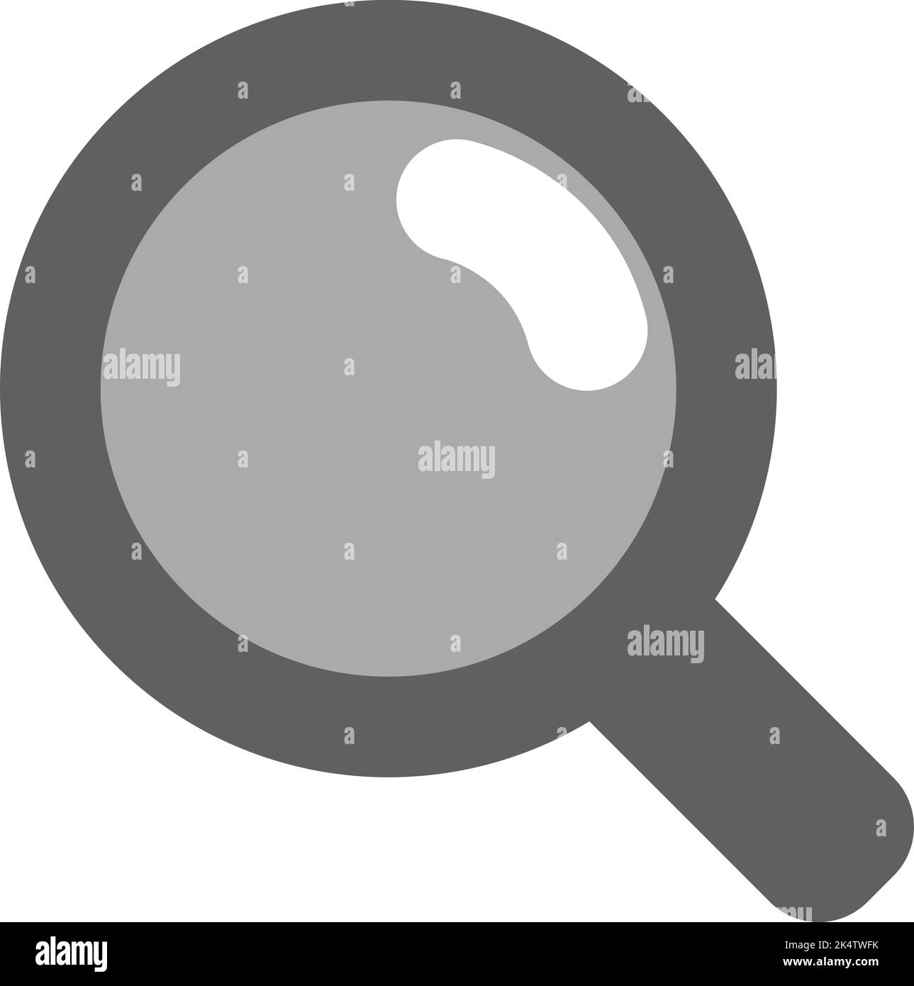 Education magnifier, illustration, vector on a white background. Stock Vector