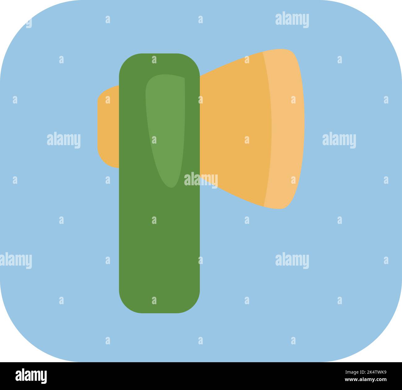 Camping axe, illustration, vector on a white background. Stock Vector