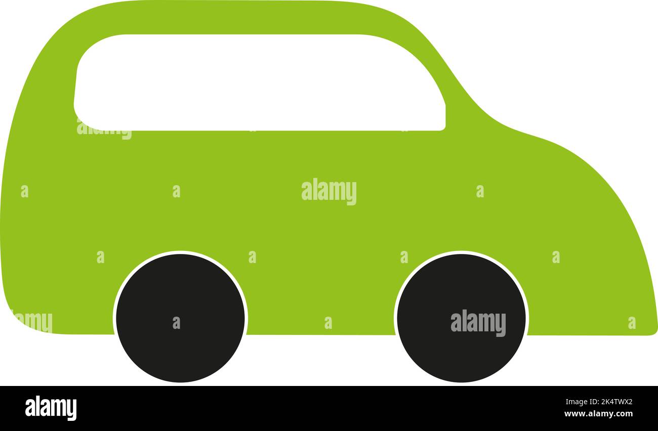 Green electric car vector hi-res stock photography and images - Alamy