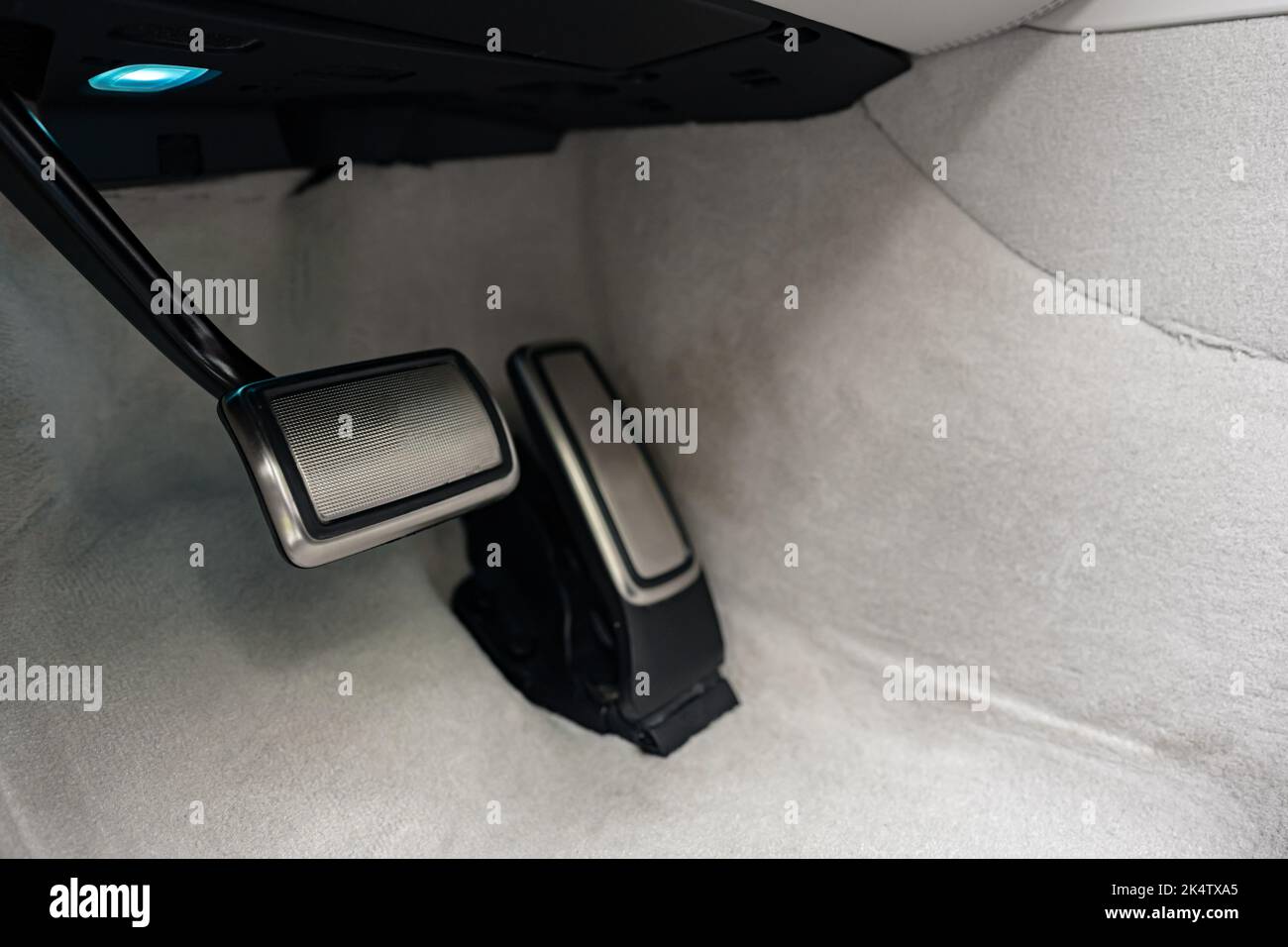 Brake and gas pedals of a luxury car Stock Photo Alamy