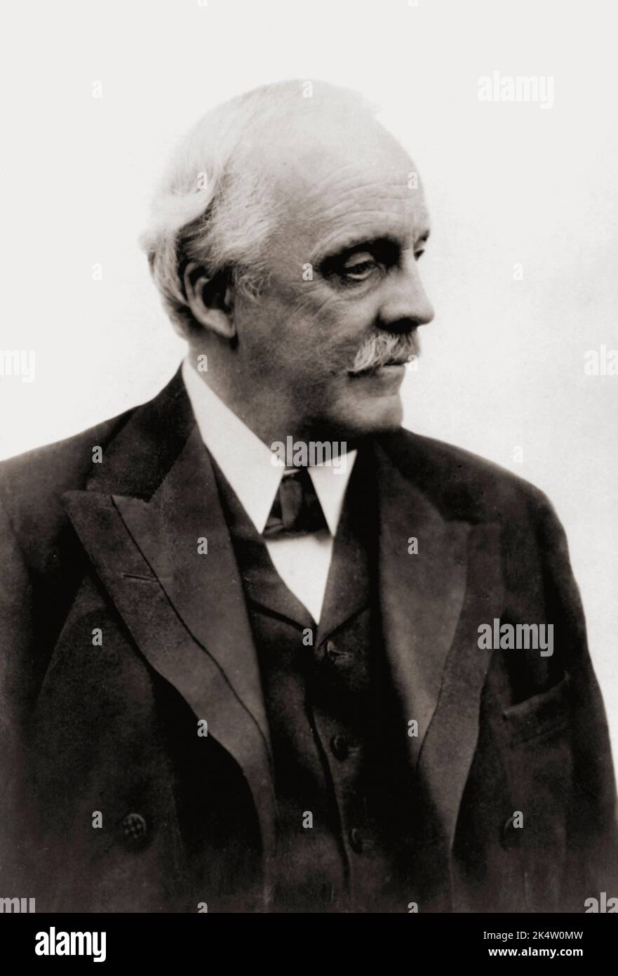 Arthur James Balfour, 1st Earl of Balfour, 1848 – 1930. British Conservative politician, statesman and Prime Minister. Stock Photo