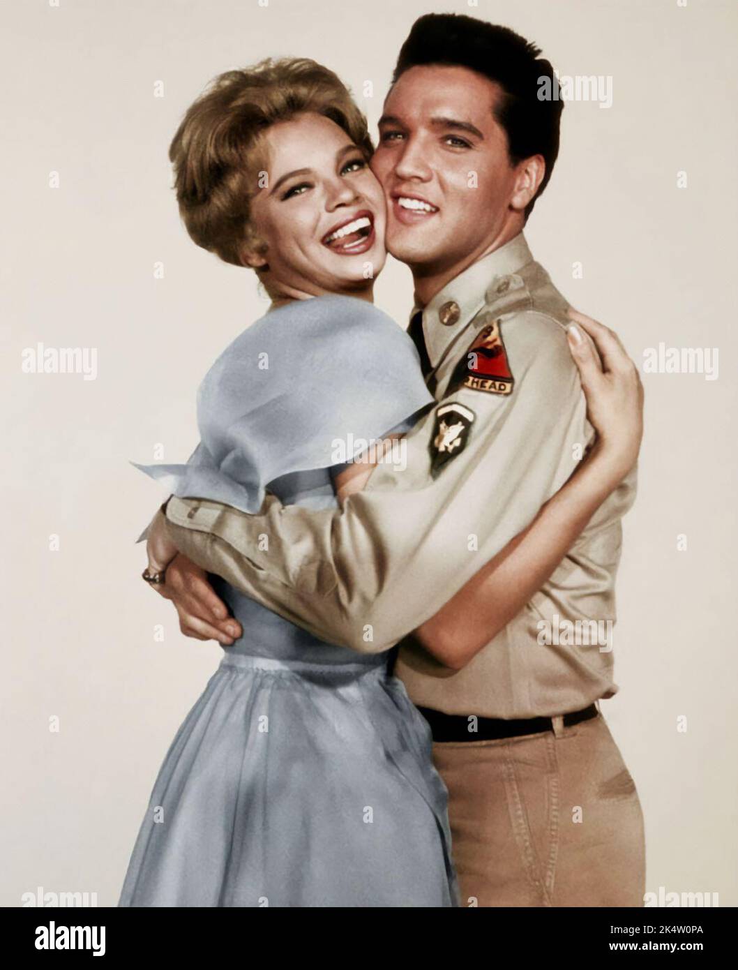 Juliet Prowse and Elvis Presley in G.I. Blues - publicity photo 1960 Stock Photo