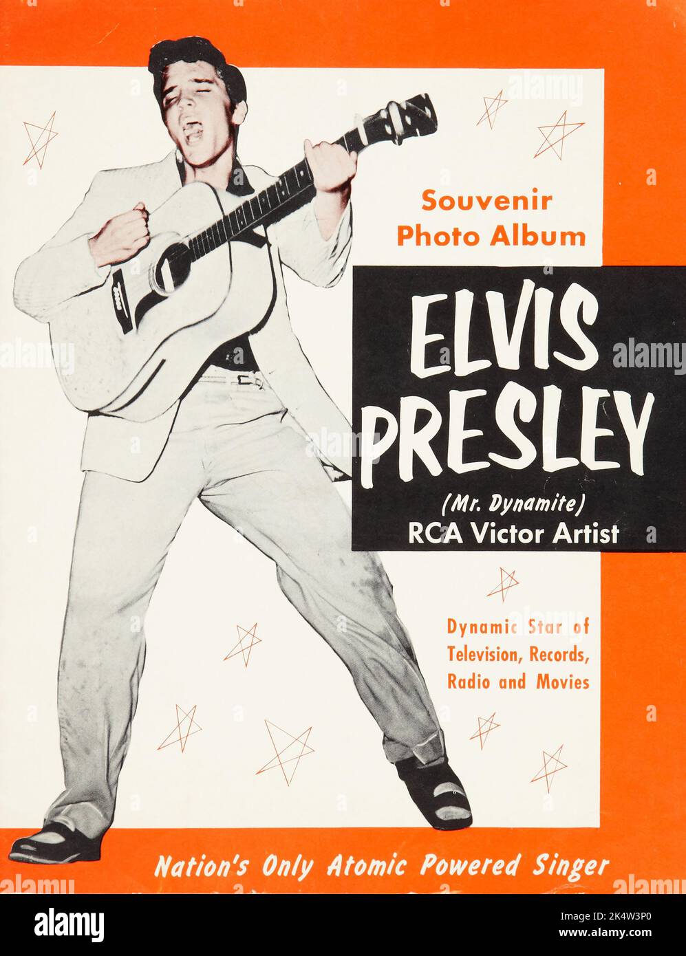 Elvis Presley (Mr Dynamite) RCA Victor Artist - souvenir photo album, 1950s. Stock Photo