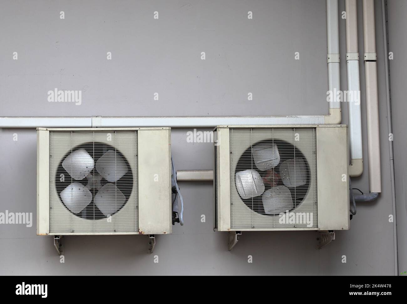 Condensing units of air conditioning systems, Condensing unit installed