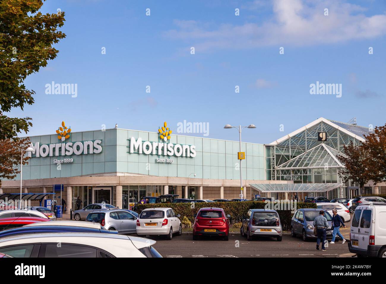 Morrisons Supermarket at the Gyle Centre, Edinburgh, Scotland Stock Photo Alamy