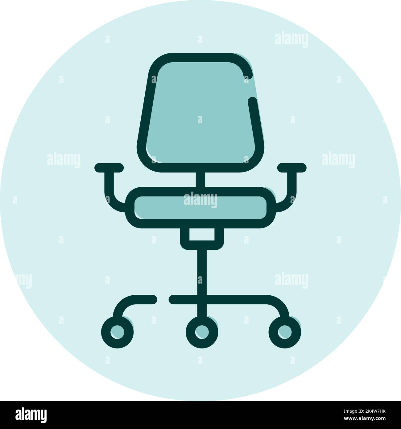 Office chair work job sit Stock Vector Images - Alamy