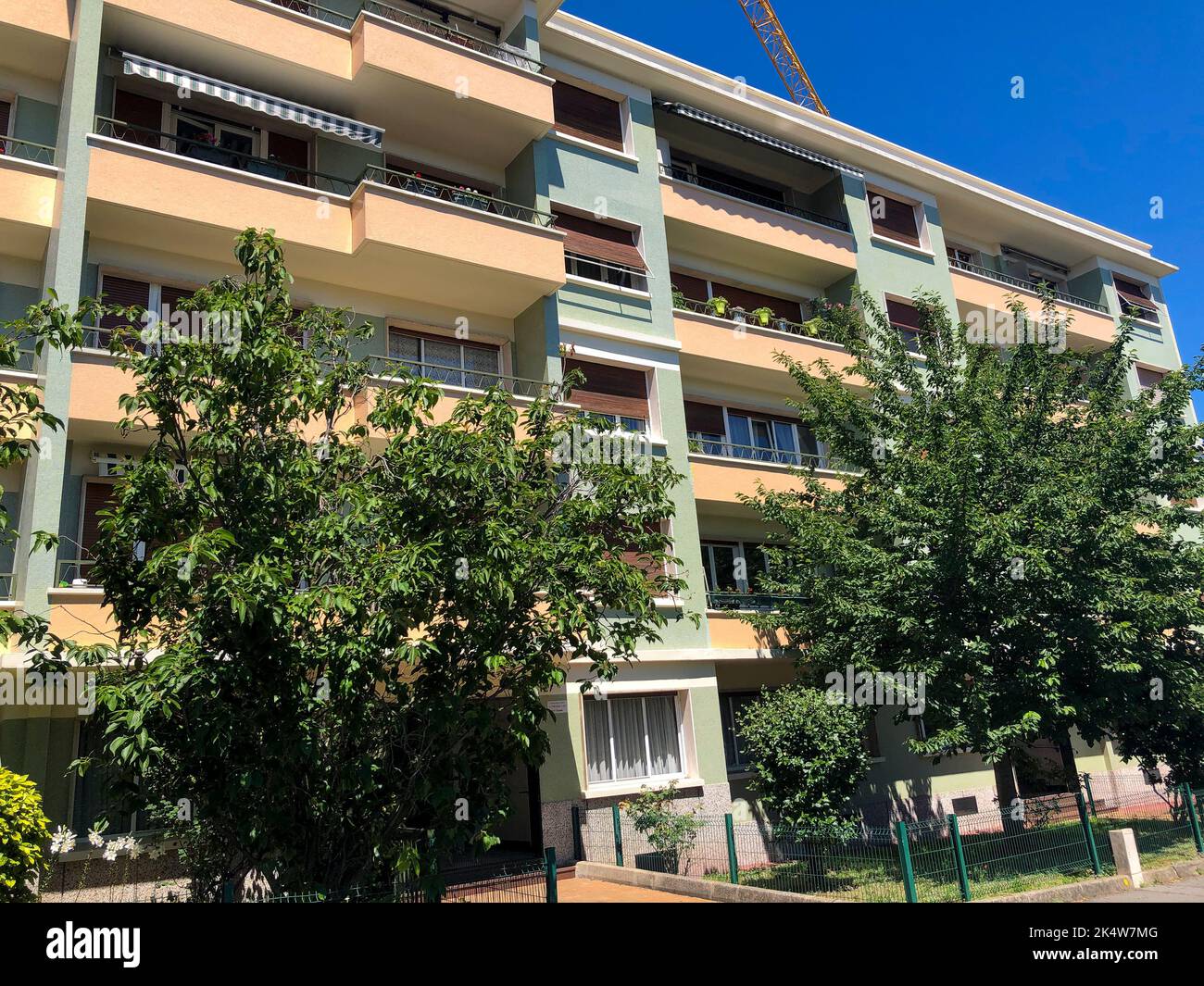 Champigny, France, Suburbs, Multi-Family Apartments, housing, façade Stock Photo