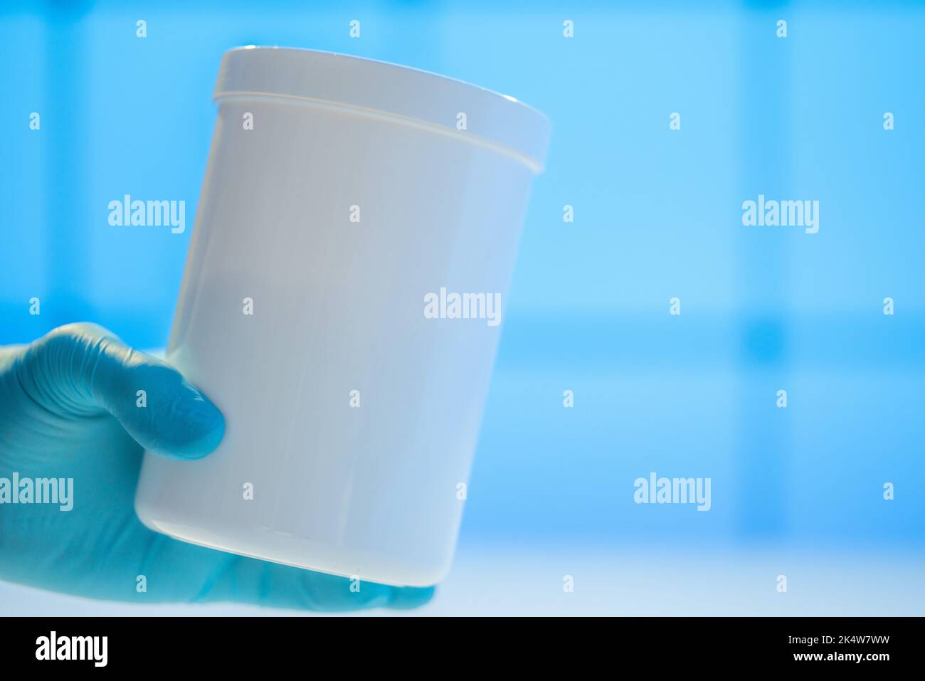 Chemical Additives Container Sample Plastic container for storing chemicals and food additives Stock Photo ...