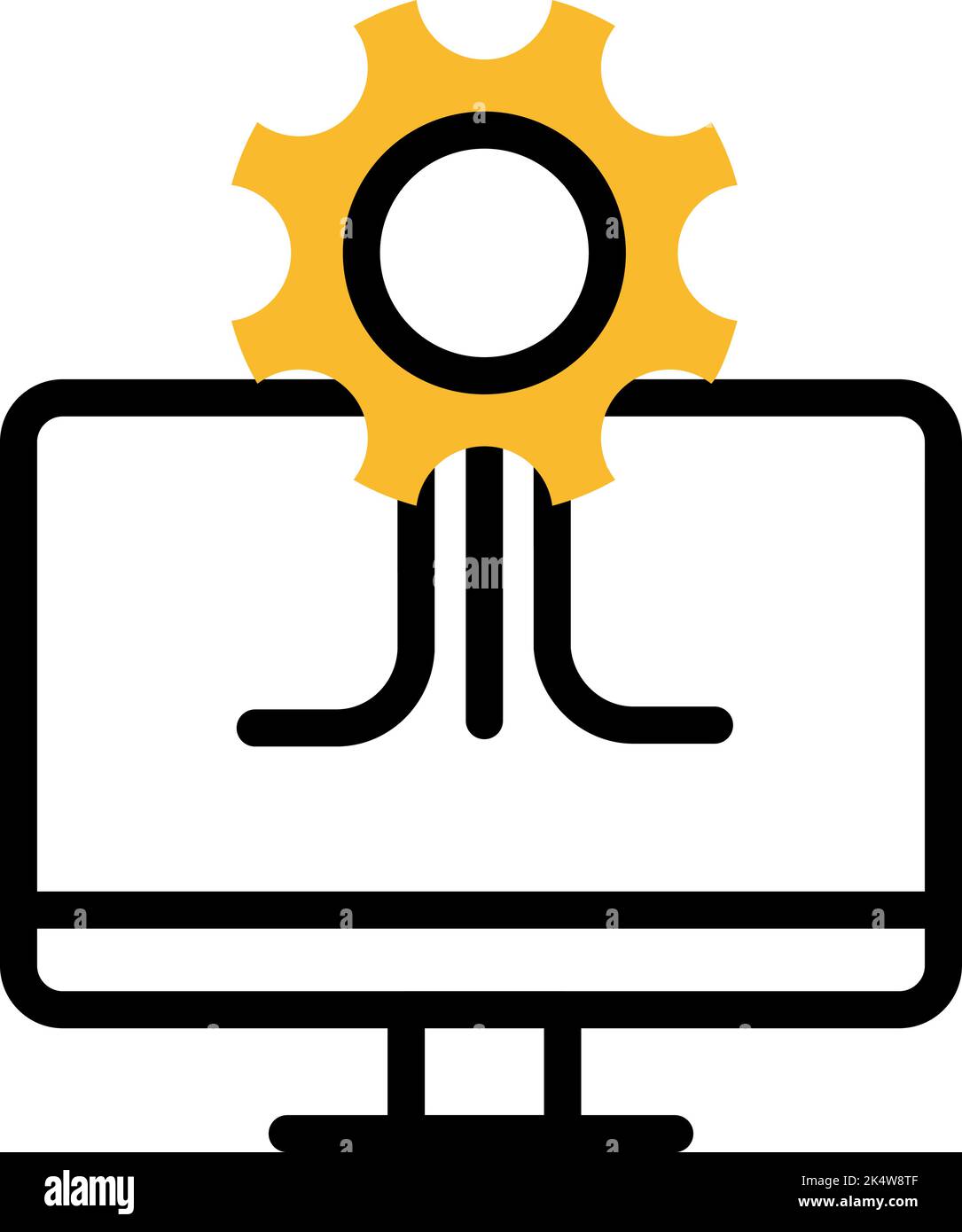 Control gear network icon Cut Out Stock Images & Pictures - Alamy