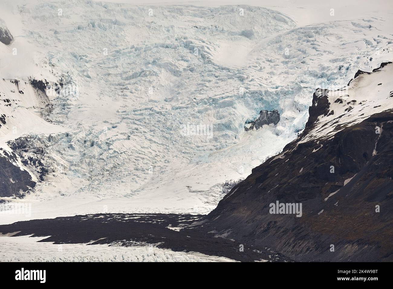 Glacier in Iceland Vantajokull Stock Photo