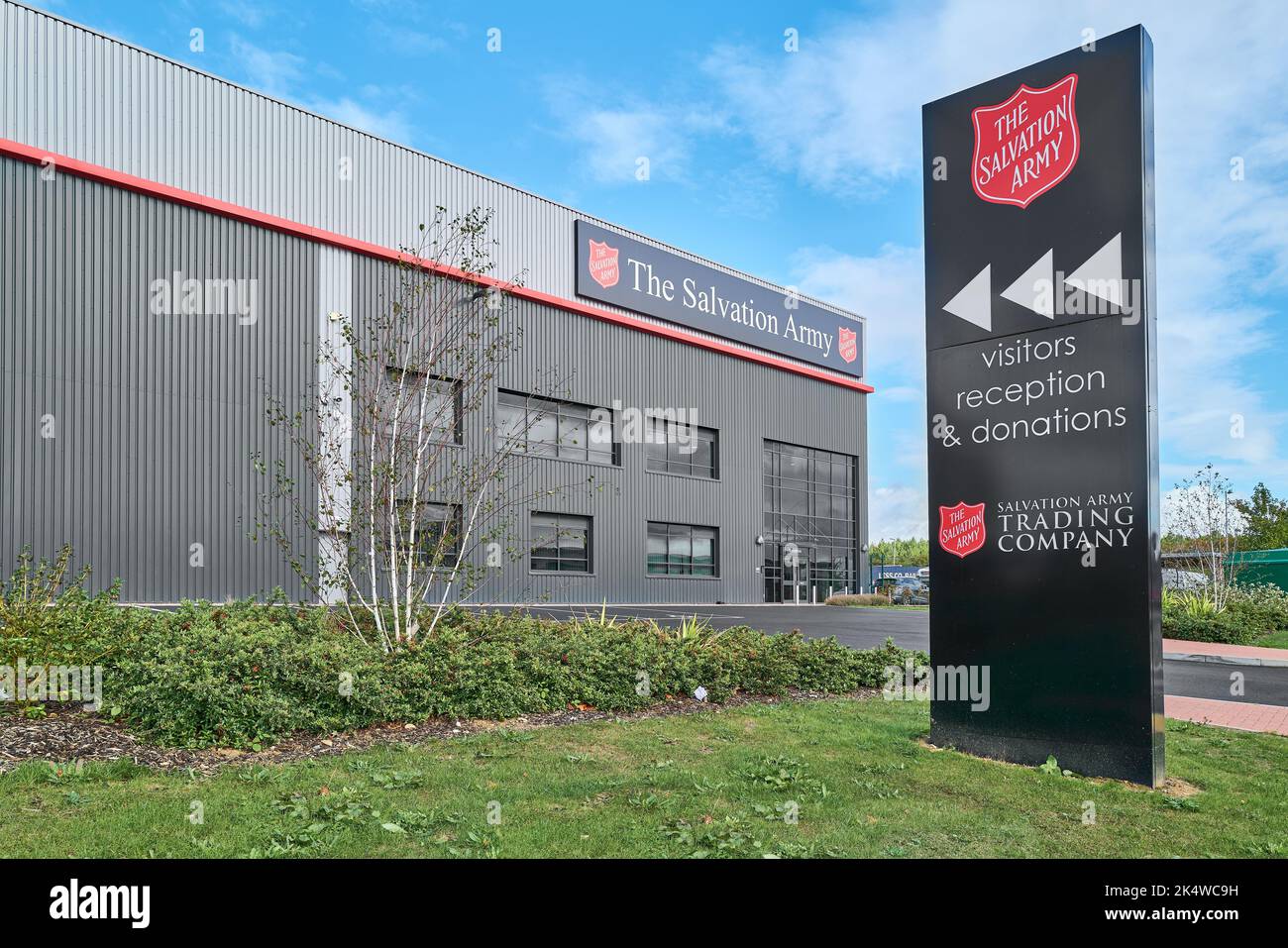 The Salvation Army warehouse at the Kettering Business Park, Kettering