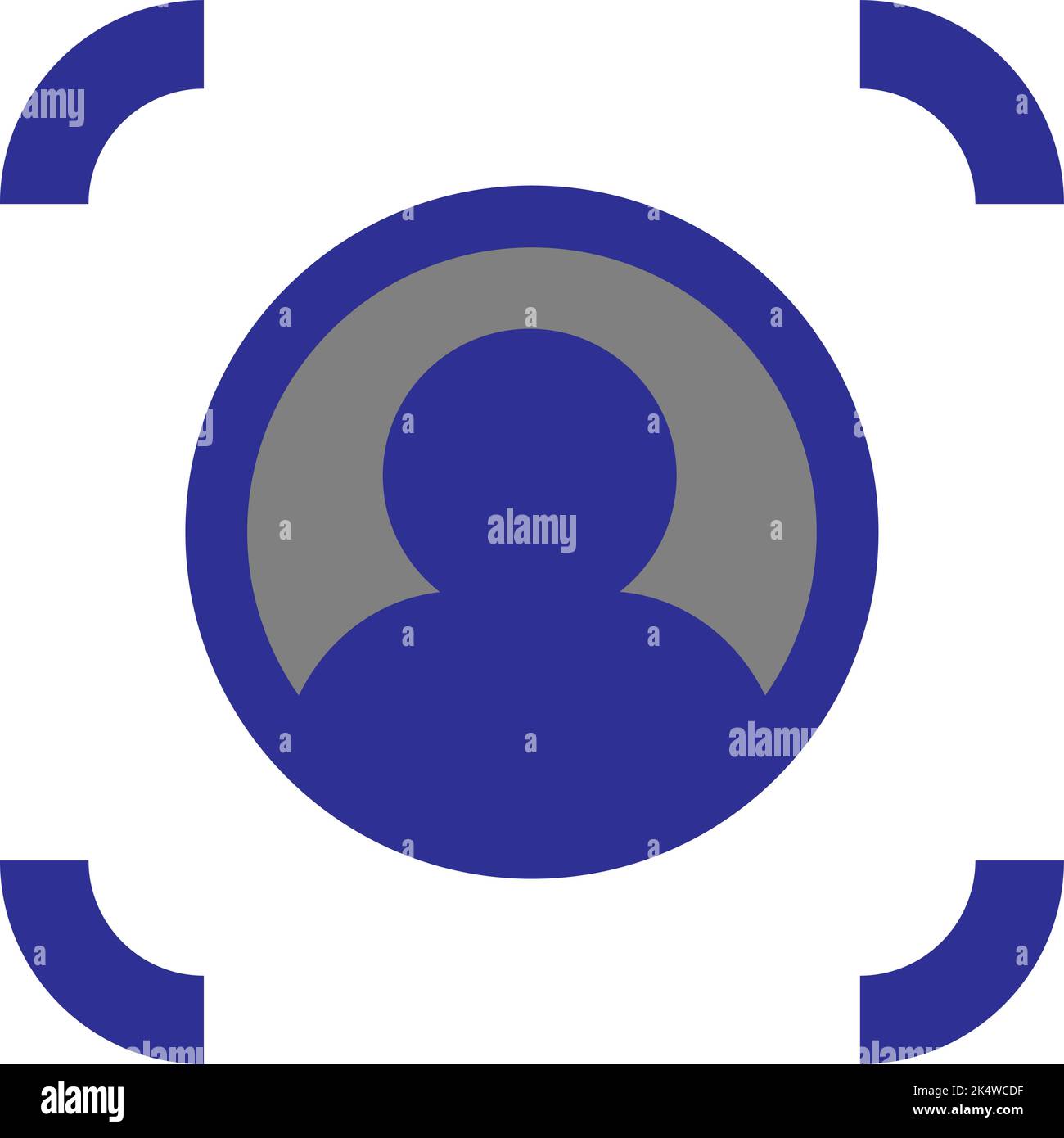 SEO analytics person target, illustration, vector on a white background. Stock Vector