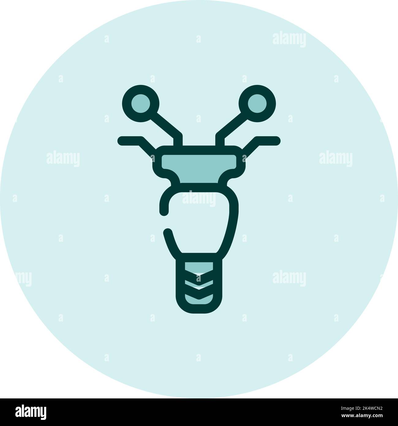 Small moped, illustration, vector on a white background. Stock Vector
