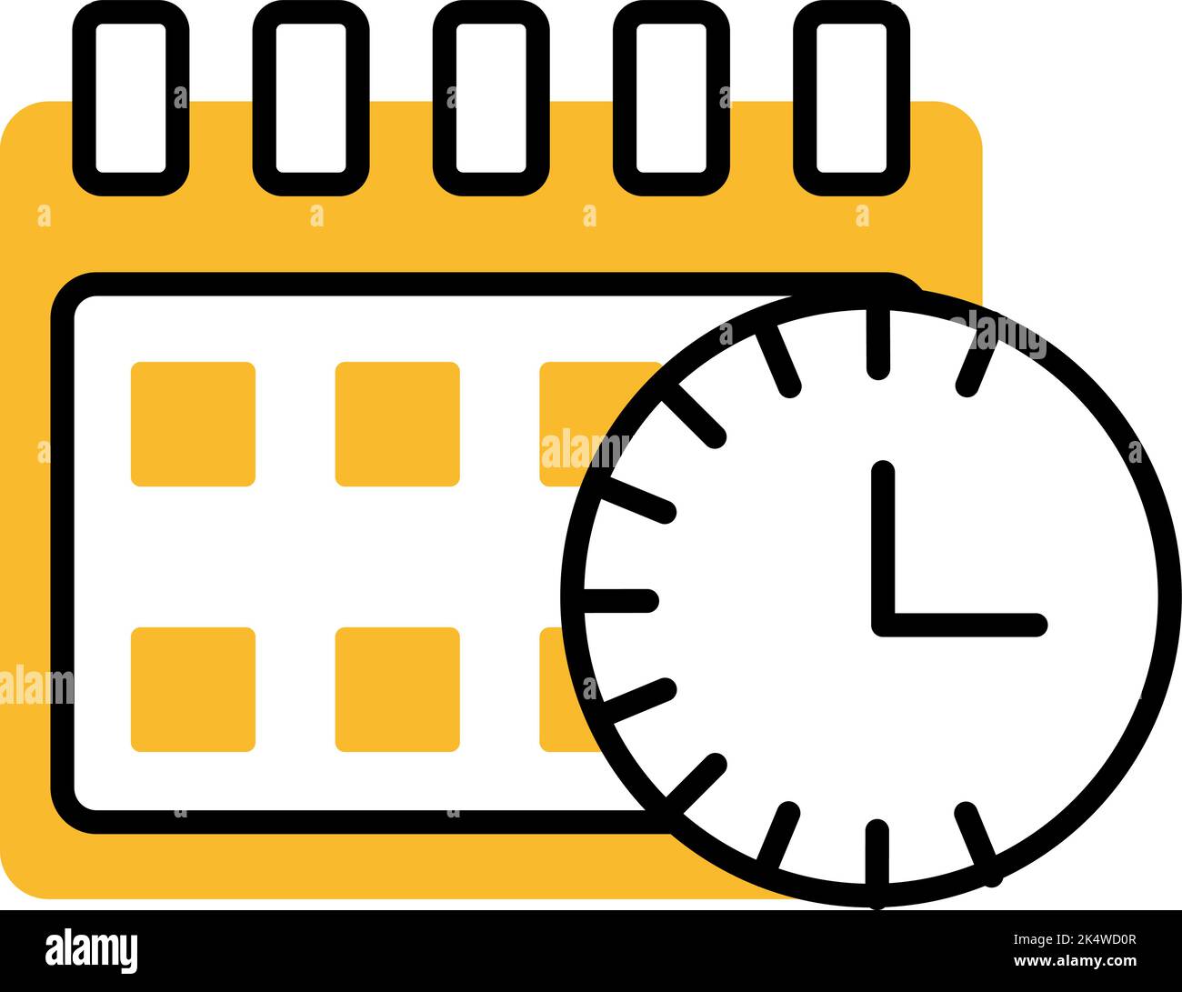 Project menagement event making, illustration, vector on a white background. Stock Vector